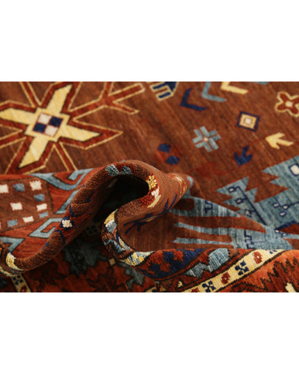 Humna 8' 6" X 10' 4" Hand Knotted Wool Rug 8' 6" X 10' 4" (259 X 315) / Brown / Wool