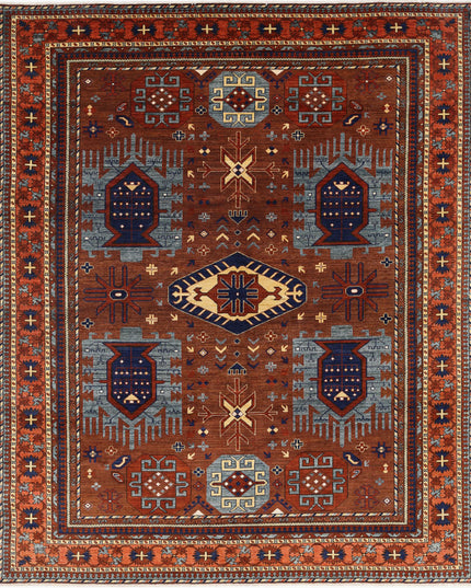 Humna 8' 6" X 10' 4" Hand Knotted Wool Rug 8' 6" X 10' 4" (259 X 315) / Brown / Wool