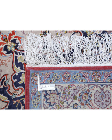 Isfahan 12' 11" X 21' 1" Hand Knotted Wool & Silk Rug 12' 11" X 21' 1" (394 X 643) / Ivory / Wool & Silk