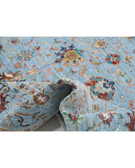 Jasmine 11' 9" X 14' 10" Hand Knotted Wool Rug 11' 9" X 14' 10" (358 X 452) / Blue / Wool