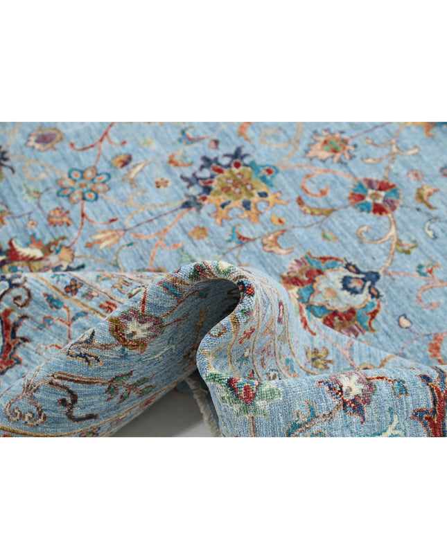 Jasmine 11' 9" X 14' 10" Hand Knotted Wool Rug 11' 9" X 14' 10" (358 X 452) / Blue / Wool