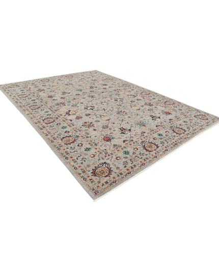 Jasmine 8' 10" X 12' 1" Hand Knotted Wool Rug 8' 10" X 12' 1" (269 X 368) / Grey / Wool