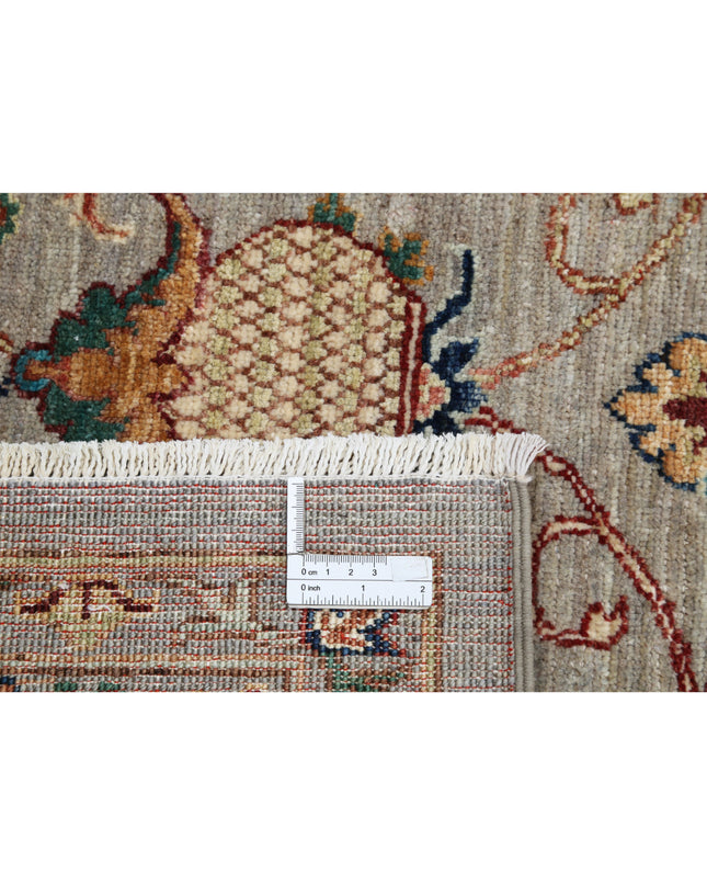 Jasmine 8' 10" X 12' 1" Hand Knotted Wool Rug 8' 10" X 12' 1" (269 X 368) / Grey / Wool