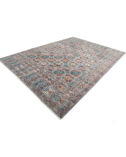 Jasmine 9' 0" X 12' 6" Hand Knotted Wool Rug 9' 0" X 12' 6" (274 X 381) / Grey / Wool