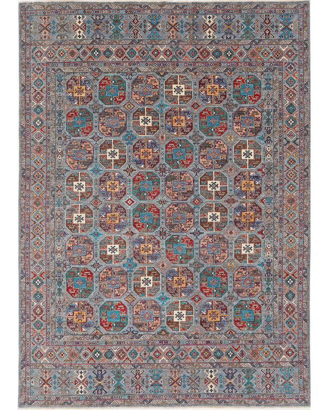 Jasmine 9' 0" X 12' 6" Hand Knotted Wool Rug 9' 0" X 12' 6" (274 X 381) / Grey / Wool