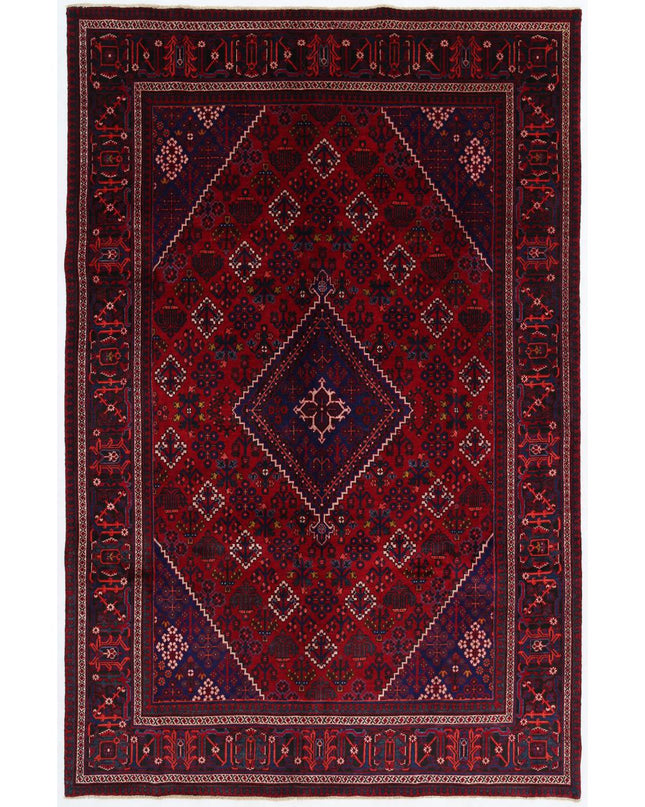 Josheghan 7' 0" X 10' 8" Hand Knotted Wool Rug 7' 0" X 10' 8" (213 X 325) / Red / Wool