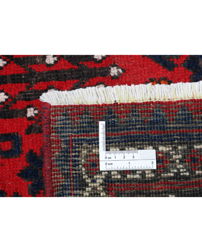 Josheghan 7' 0" X 10' 7" Hand Knotted Wool Rug 7' 0" X 10' 7" (213 X 322) / Red / Wool