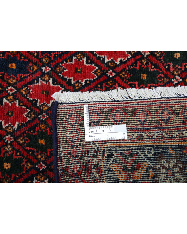 Josheghan 5' 0" X 6' 7" Hand Knotted Wool Rug 5' 0" X 6' 7" (152 X 201) / Red / Wool
