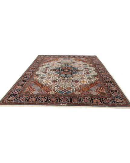 Josheghan 9' 0" X 11' 9" Hand Knotted Wool Rug 9' 0" X 11' 9" (274 X 358) / Ivory / Wool