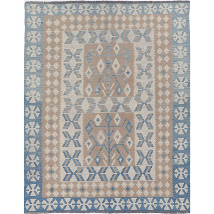 Kafkaas Kilim Hand-Woven Wool Kilim IVA0001673 - Natalia Rugs