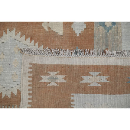 Kafkaas Kilim 4' 11" X 6' 10" Wool Hand-Woven Kilim 4' 11" X 6' 10" (150 X 208) / Multi / Multi