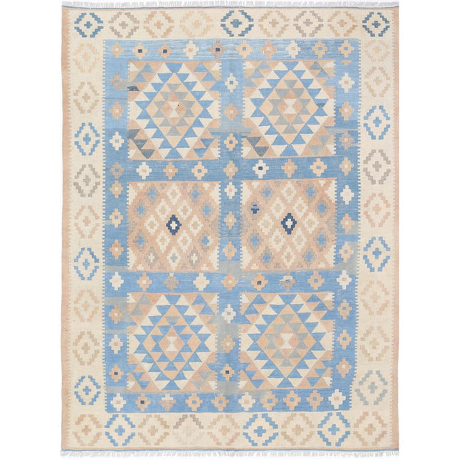 blue and gold persian rug, bokhara persian rug