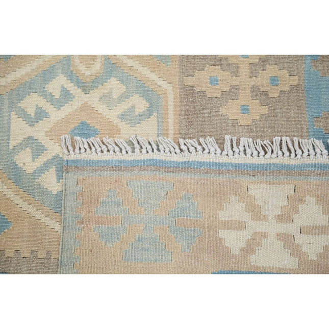 Kafkaas Kilim 5' 1" X 6' 8" Wool Hand-Woven Kilim 5' 1" X 6' 8" (155 X 203) / Multi / Multi