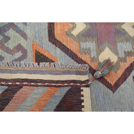 Kafkaas Kilim 4' 11" X 6' 7" Wool Hand-Woven Kilim 4' 11" X 6' 7" (150 X 201) / Multi / Multi