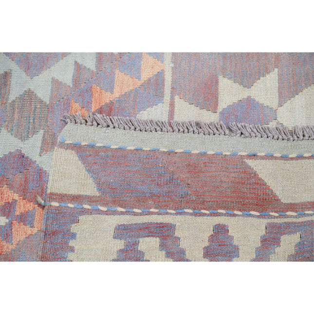 Kafkaas Kilim 6' 5" X 9' 7" Wool Hand-Woven Kilim 6' 5" X 9' 7" (196 X 292) / Multi / Multi