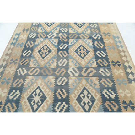 Kafkaas Kilim 6' 8" X 10' 2" Wool Hand-Woven Kilim 6' 8" X 10' 2" (203 X 310) / Multi / Multi