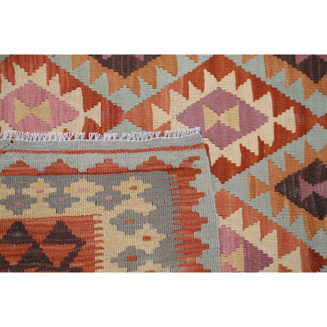 Kafkaas Kilim 6' 5" X 9' 7" Wool Hand-Woven Kilim 6' 5" X 9' 7" (196 X 292) / Multi / Multi