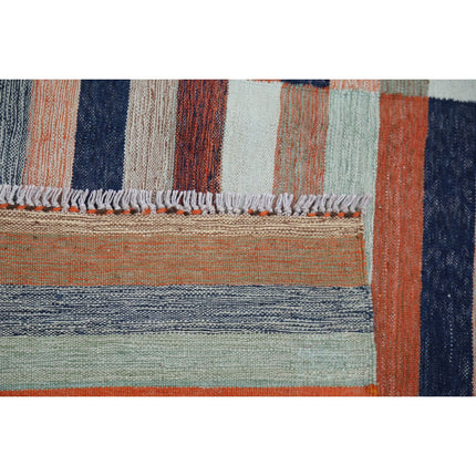 Kafkaas Kilim 6' 7" X 9' 8" Wool Hand-Woven Kilim 6' 7" X 9' 8" (201 X 295) / Multi / Multi