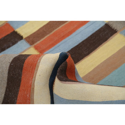 Kafkaas Kilim 5' 0" X 6' 9" Wool Hand-Woven Kilim 5' 0" X 6' 9" (152 X 206) / Multi / Multi