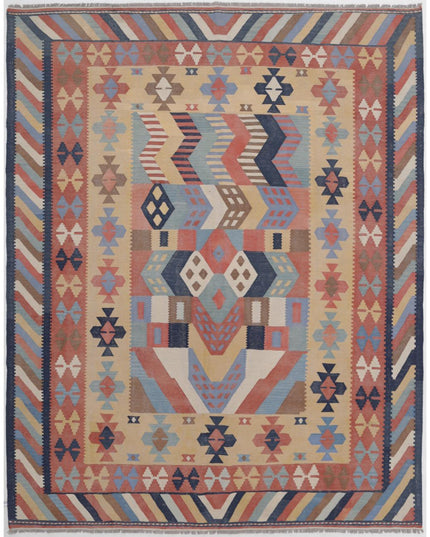 Kafkas Kilim 7' 11" X 10' 0" Hand Woven Wool Kilim 7' 11" X 10' 0" (241 X 305) / Multi / Wool