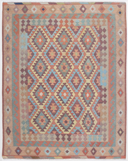 Kafkas Kilim 7' 11" X 10' 0" Hand Woven Wool Kilim 7' 11" X 10' 0" (241 X 305) / Taupe / Wool