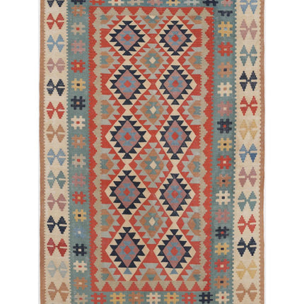 Kafkas Kilim 5' 6" X 8' 9" Hand Woven Wool Kilim 5' 6" X 8' 9" (168 X 267) / Multi / Wool