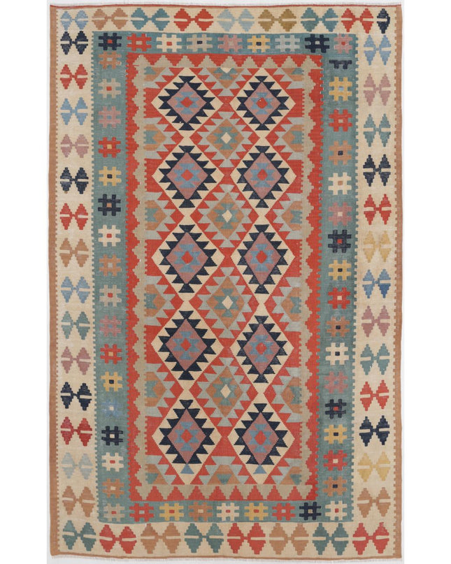 Kafkas Kilim 5' 6" X 8' 9" Hand Woven Wool Kilim 5' 6" X 8' 9" (168 X 267) / Multi / Wool
