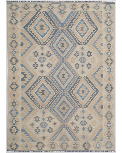 Kafkas Kilim 8' 7" X 11' 4" Hand Woven Wool Kilim 8' 7" X 11' 4" (262 X 345) / Ivory / Wool