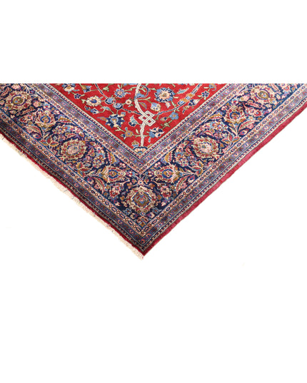 Kashan 4' 5" X 6' 9" Hand Knotted Silk Rug 4' 5" X 6' 9" (135 X 206) / Red / Silk