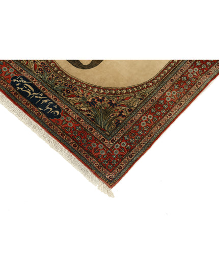 Kashan 2' 5" X 3' 2" Hand Knotted Wool Rug 2' 5" X 3' 2" (74 X 97) / Ivory / Wool