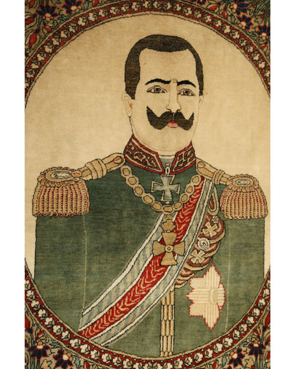 Kashan 2' 5" X 3' 2" Hand Knotted Wool Rug 2' 5" X 3' 2" (74 X 97) / Ivory / Wool