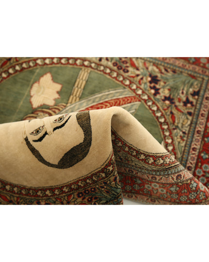 Kashan 2' 5" X 3' 2" Hand Knotted Wool Rug 2' 5" X 3' 2" (74 X 97) / Ivory / Wool