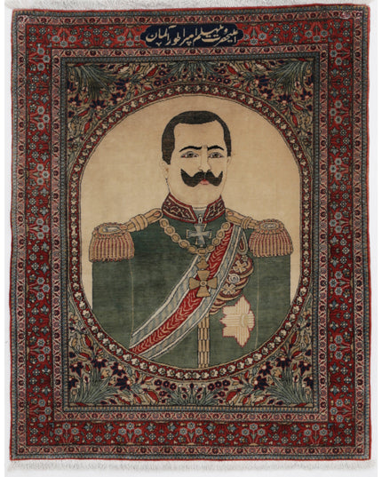 Kashan 2' 5" X 3' 2" Hand Knotted Wool Rug 2' 5" X 3' 2" (74 X 97) / Ivory / Wool