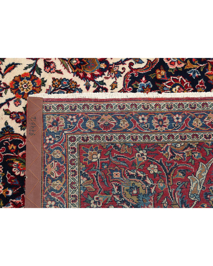 Kashan 8' 8" X 15' 9" Hand Knotted Wool Rug 8' 8" X 15' 9" (264 X 480) / Ivory / Wool