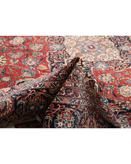 Kashan 10' 7" X 14' 3" Hand Knotted Wool Rug 10' 7" X 14' 3" (322 X 434) / Red / Wool