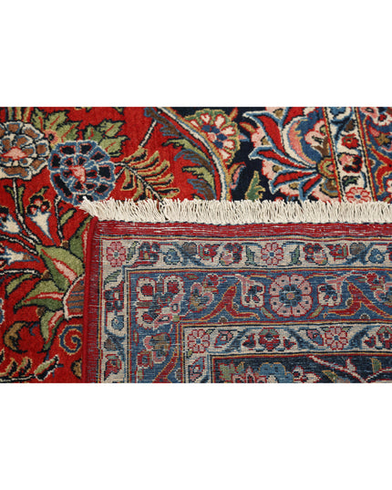 Kashan 10' 7" X 14' 3" Hand Knotted Wool Rug 10' 7" X 14' 3" (322 X 434) / Red / Wool