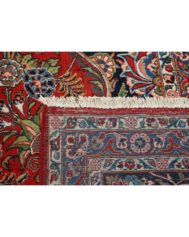 Kashan 10' 7" X 14' 3" Hand Knotted Wool Rug 10' 7" X 14' 3" (322 X 434) / Red / Wool