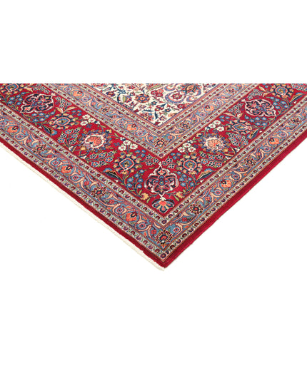 Kashan 10' 3" X 12' 1" Hand Knotted Wool Rug 10' 3" X 12' 1" (312 X 368) / Ivory / Wool