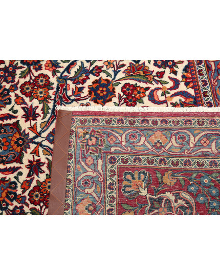 Kashan 10' 3" X 12' 1" Hand Knotted Wool Rug 10' 3" X 12' 1" (312 X 368) / Ivory / Wool