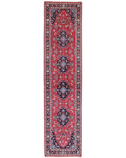 Kashan 2' 7" X 10' 6" Hand Knotted Wool Rug 2' 7" X 10' 6" (79 X 320) / Red / Wool