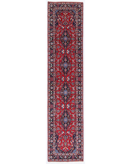Kashan 2' 2" X 10' 3" Hand Knotted Wool Rug 2' 2" X 10' 3" (66 X 312) / Red / Wool
