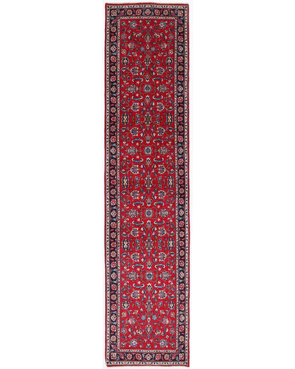 Kashan 2' 3" X 9' 9" Hand Knotted Wool Rug 2' 3" X 9' 9" (69 X 297) / Red / Wool