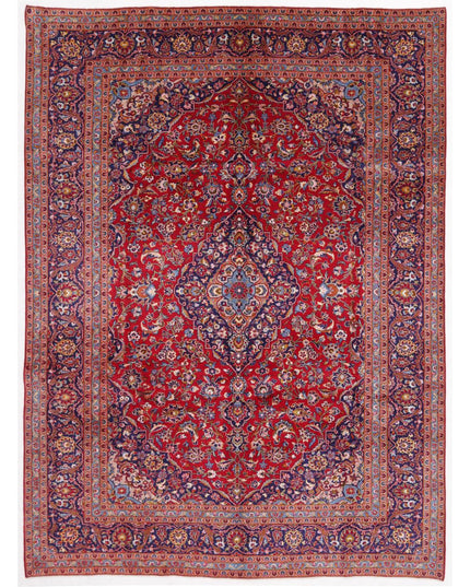 Kashan 9' 5" X 12' 10" Hand Knotted Wool Rug 9' 5" X 12' 10" (287 X 391) / Red / Wool