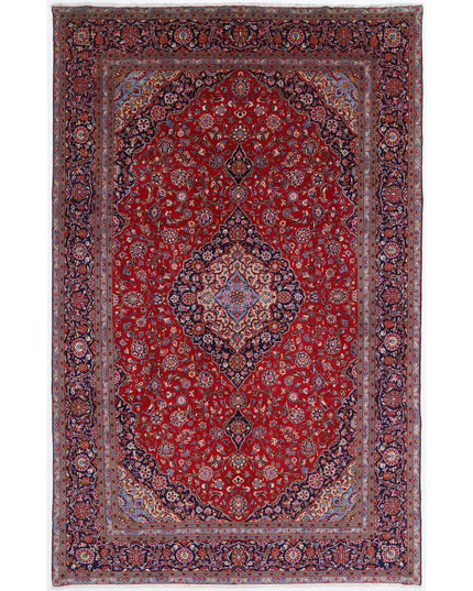 Kashan 9' 4" X 14' 6" Hand Knotted Wool Rug 9' 4" X 14' 6" (284 X 442) / Red / Wool