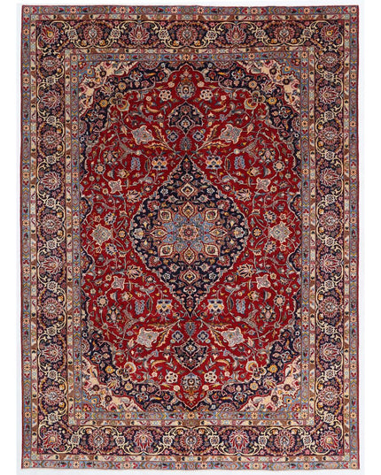 Kashan 8' 6" X 11' 11" Hand Knotted Wool Rug 8' 6" X 11' 11" (259 X 363) / Red / Wool
