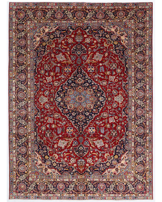 Kashan 8' 6" X 11' 11" Hand Knotted Wool Rug 8' 6" X 11' 11" (259 X 363) / Red / Wool
