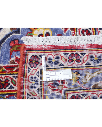 Kashan 9' 6" X 13' 6" Hand Knotted Wool Rug 9' 6" X 13' 6" (290 X 411) / Red / Wool