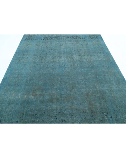 Kashan 6' 8" X 10' 0" Hand Knotted Wool Rug 6' 8" X 10' 0" (203 X 305) / Teal / Wool