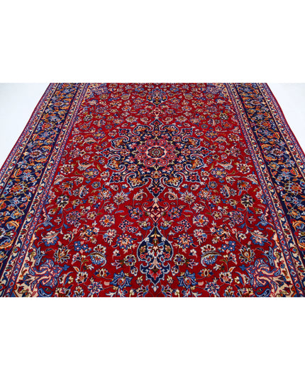 Kashan  8' 0" X 12' 0" Hand Knotted Wool Rug 8' 0" X 12' 0" (244 X 366) / Red / Wool