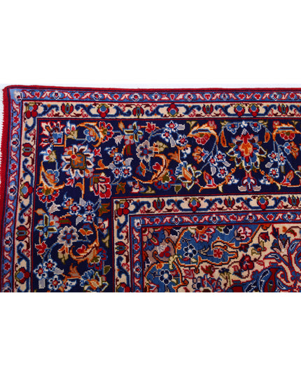 Kashan  8' 0" X 12' 0" Hand Knotted Wool Rug 8' 0" X 12' 0" (244 X 366) / Red / Wool